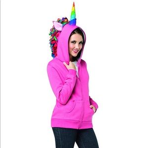 Unicorn rainbow hoodie XL